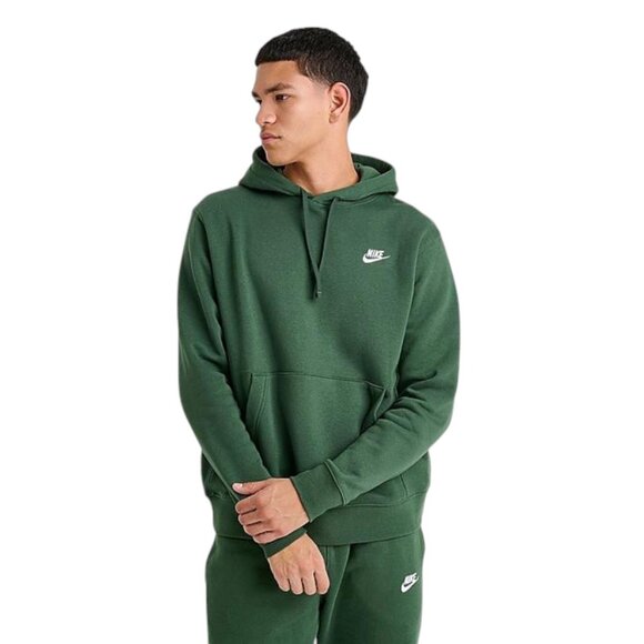 Nike Club Fleece 2 PC Sweatsuit Mens Size M Cargo Tracksuit Dark Green Black NWT - Picture 4 of 12